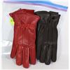 Image 1 : 2PK LADIES LEATHER GLOVES MEDIUM