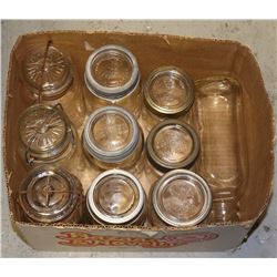 BOX OF COLLECTIBLE JARS