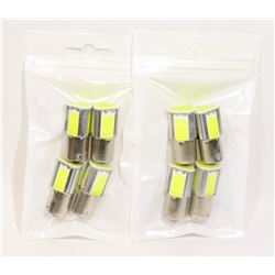 LOT OF 8 NEW RV/AUTO LED BULBS - COOL WHITE