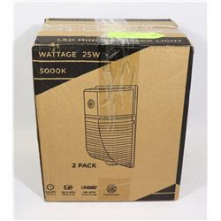 LOT OF 2 NEW 25W LED WALL LIGHTS 5000K