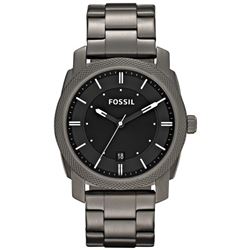 NEW FOSSIL BLACK DIAL ST STEEL 42MM MSRP$207 WATCH