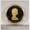 Image 2 : CANADIAN $50 GOLD COIN 1 OZ.  1989 MAPLE LEAF