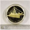 Image 1 : CANADIAN $100 GOLD COIN  1991 SHIP