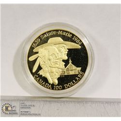 CANADIAN $100 GOLD COIN 1989 INDIAN EXPLORER