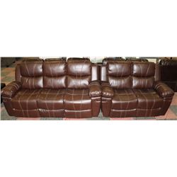 NEW NORWICH BROWN LEATHERETTE