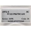 Image 3 : 1972-S JEFFERSON NICKEL PCGS PR67 DCAM