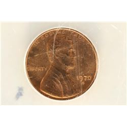 1970-S LARGE DATE LINCOLN CENT ANACS MS64RB