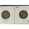 Image 1 : 1908-D & 1909 BARBER QUARTERS