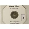 Image 3 : 1453-1924 SILVER AKCE ANCIENT COIN (HOLED)
