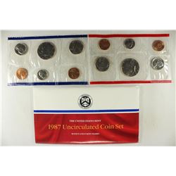 1987 US MINT SET (UNC) P/D (WITH ENVELOPE)