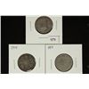 Image 1 : 1913, 1914 & 1917 CANADA SILVER 25 CENTS