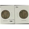 Image 1 : 1925 & 1926 STANDING LIBERTY QUARTERS
