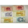 Image 2 : 6 PIECES YUGOSLAVIAN CURRENCY 2-1990-10 DINARA,