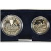 Image 2 : 1991-95 WWII 50TH ANNIVERSARY 2 COIN PROOF SET