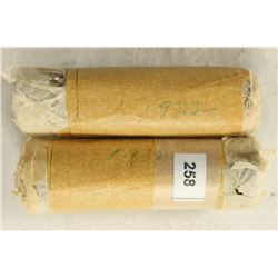 2 SOLID DATE ROLLS OF GREAT BRITAIN FARTHINGS