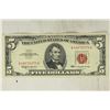 Image 1 : 1963 $5 US RED SEAL NOTE