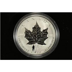 2004 CANADA "D-DAY" $5 1 OZ. SILVER REVERSE PROOF