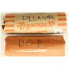 Image 1 : 2-$10 ROLLS OF 1999-D DELAWARE QUARTERS BU