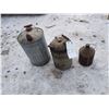 Image 2 : 3 Gas Cans & Oil Can