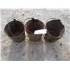 Image 1 : 3 galvanized Pails