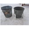 Image 1 : 3 Galvanized Buckets