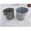 Image 3 : 3 Galvanized Buckets