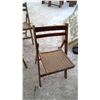 Image 2 : 3 Folding Wooden Chairs