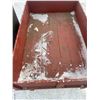 Image 4 : STEEL WHEELED WAGON, WOOD BOX, 54" X 36"