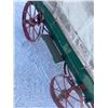 Image 5 : SMALL STEEL WHEEL COVERED WAGON, 8X3', 5 H, C/W POLE & EVENER