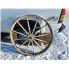 Image 1 : massey harris wooden spoke wheel 46" X449