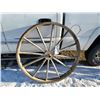 Image 1 : massey harris wooden spoke wheel 46" X449