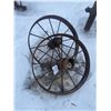 Image 1 : 2x 32" Steel Wagon Wheels
