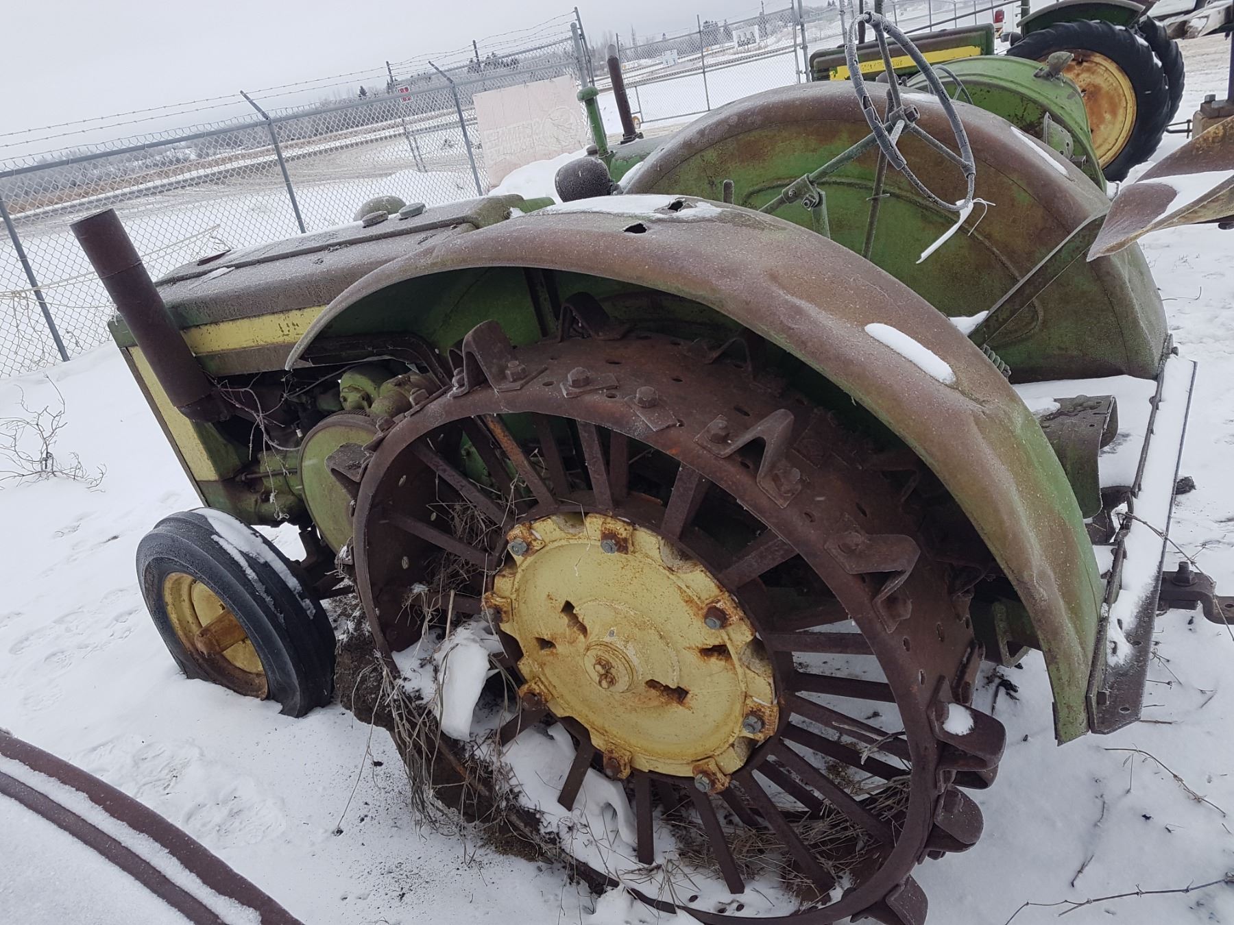 John Deere Model D Rear Steel Wheels