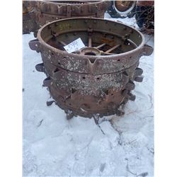 2 Steel Wheels  42 X 16 Inch