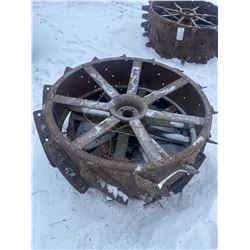 2 Steel Wheels 42 X 12 Inch