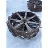 Image 1 : 2 Steel Wheels 42 X 12 Inch