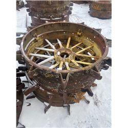 2 Steel Wheels 42 X 16 Inch