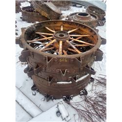2 Steel Wheels 46 X 18 Inch