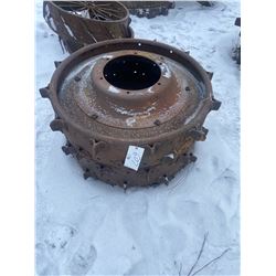 2 Steel Wheels 40 X 10 Inch