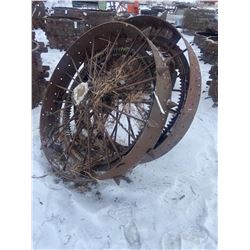 2 Steel Wheels 60 X 10 Inch
