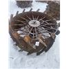 Image 1 : 2 Steel Wheels 52 X 12 Inch
