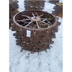 2 Steel Wheels 42 X 16 Inch