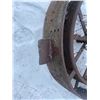 Image 2 : 1 Steel Wheel Has Splitting Axe Mounted 42 X 8 Inch