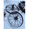 Image 1 : 2 Steel Wheels 34 X 4 Inch