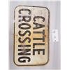 Image 1 : Cattle Crossing Sign 18 X 30 Inch