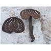 Image 1 : 2 - Pressed Tractor Seats - 1 c/w Mount