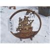 Image 1 : Cast Ship Lawn Ornament 17"d