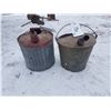 Image 2 : Lot of Vintage Gas Can & Pouring Pail