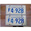 Image 1 : Saskatchewan Licence Plate (2) 72'