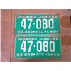 Image 1 : Saskatchewan Licence Plate (2) 65'